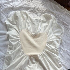 Maeve Cream Heart Accent Chemise